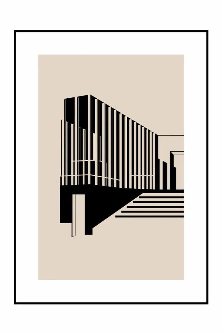 KRISTINA DAM STUDIO「Neues Museum poster」