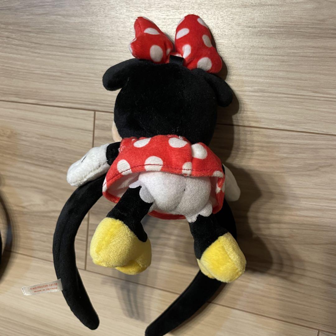 値下中 ディズニー ミッキー ミニー ぬいぐるみ カチューシャ