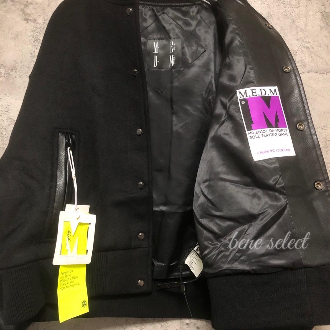 最安値100%新品 新品未使用 MEDM パープルロゴ ワッペンスタジャン S 2CnXd-m56828149098 最安値即納