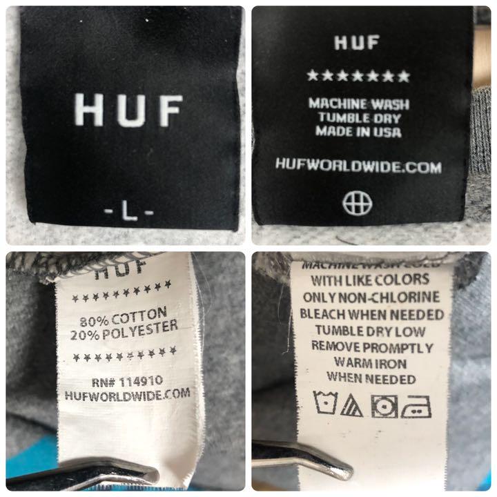 大得価HOT HUF スウェット トレーナー USA製 ビッグロゴ ビッグシルエット b8mWS-m56828975643 国産最新作