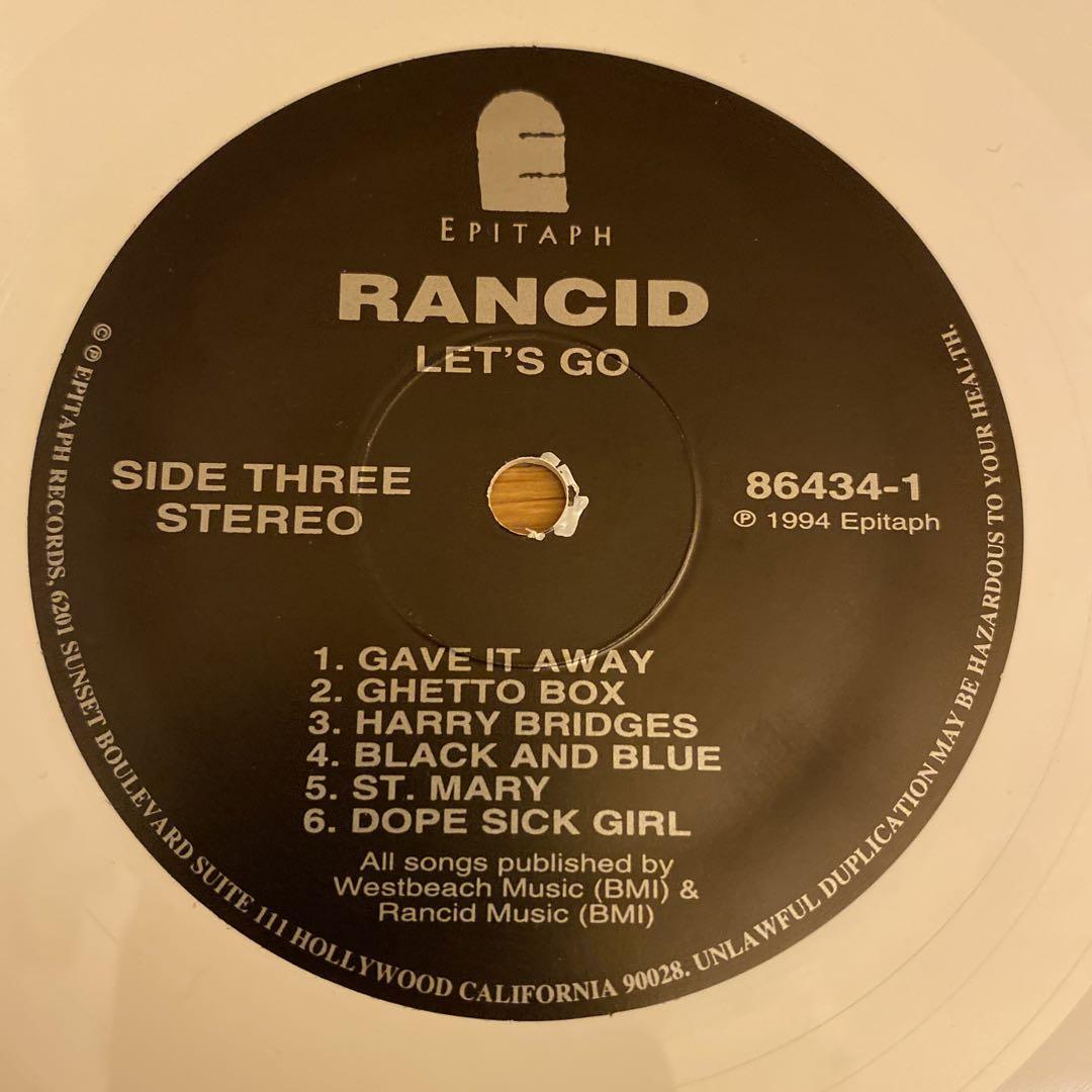 Rancid Let's Go ホワイト レコード LP