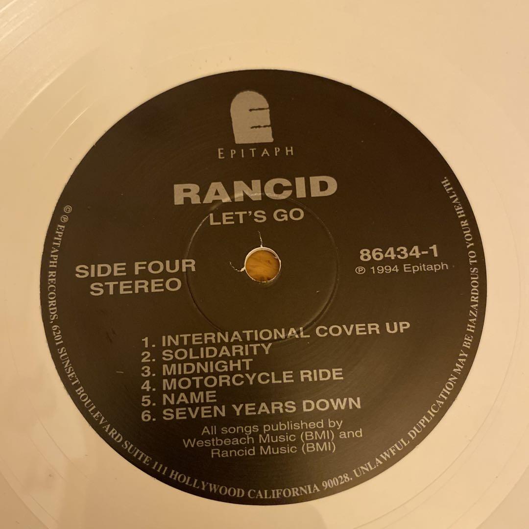 Rancid Let's Go ホワイト レコード LP