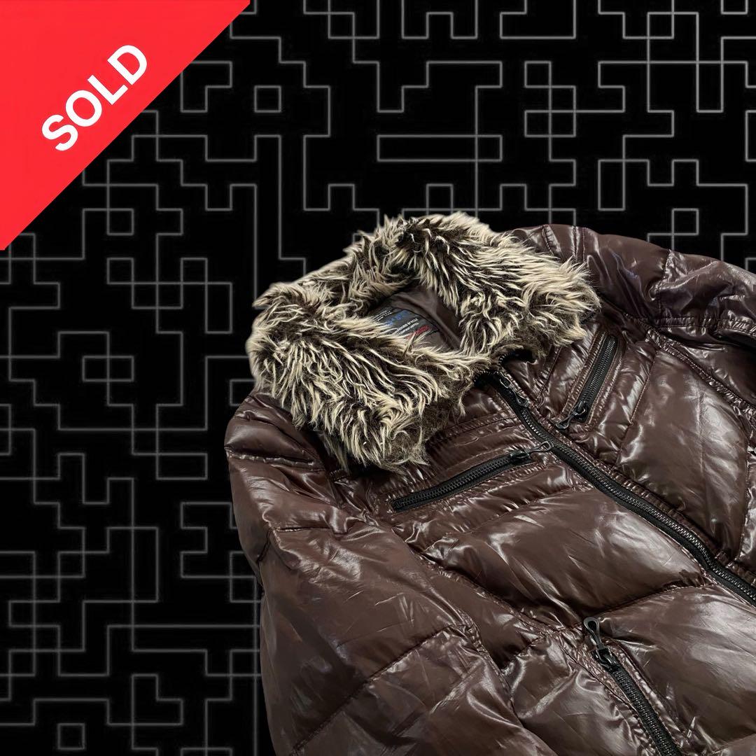 NICOLE 00s fur down jacket y2k お兄系 パンク