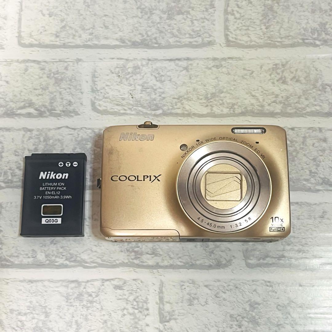 Nikon COOLPIX S6300 ゴールド - メルカリ
