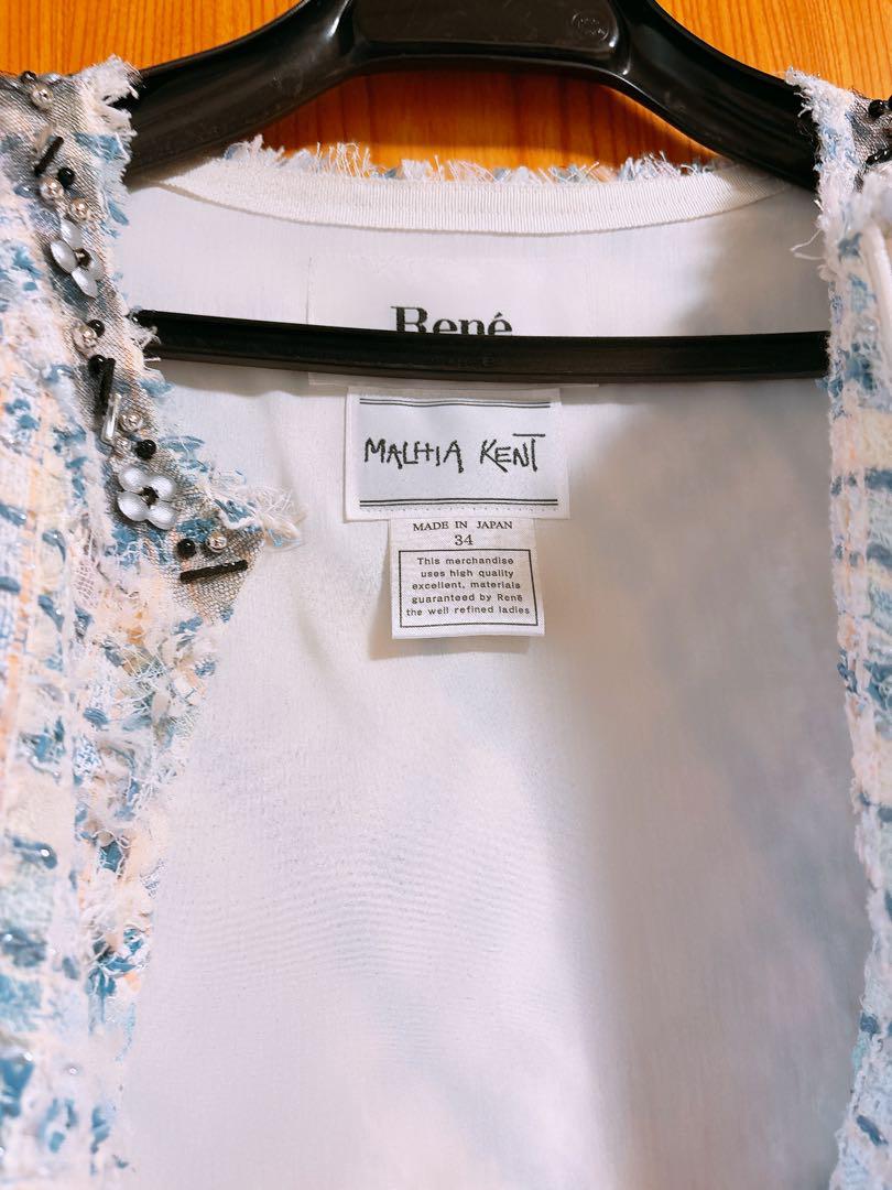 美品　ルネ　Rene ファンシーツイード　マリアケント　ツイードジャケット