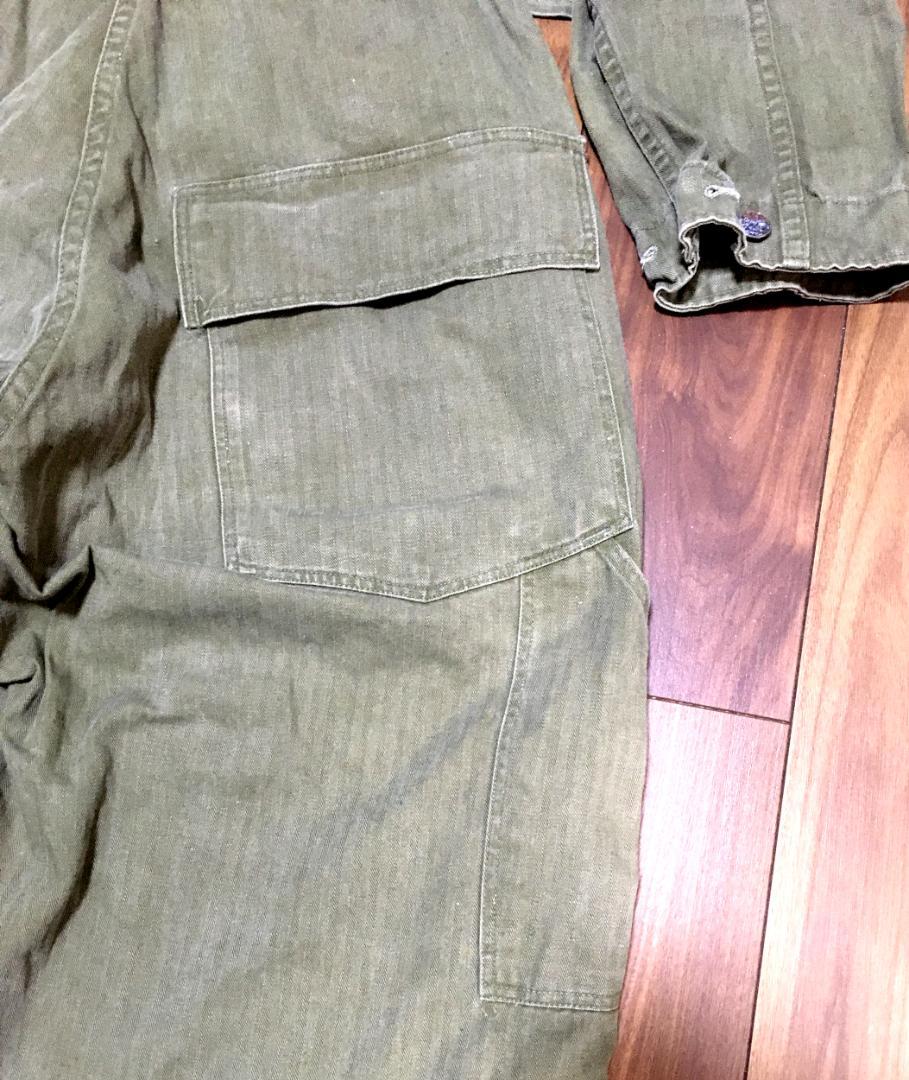 品質保証お得 米軍 実物 WWⅡ 40’s U.S.ARMY M-1943 HBT ODスーツ HdgRz-m56833686991 限定品お得