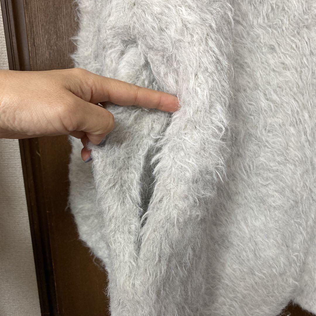 apart by lowrysアウター シャギーロングキーネックカーディガン apart by lowrysアウター シャギーロングキーネックカーディガン