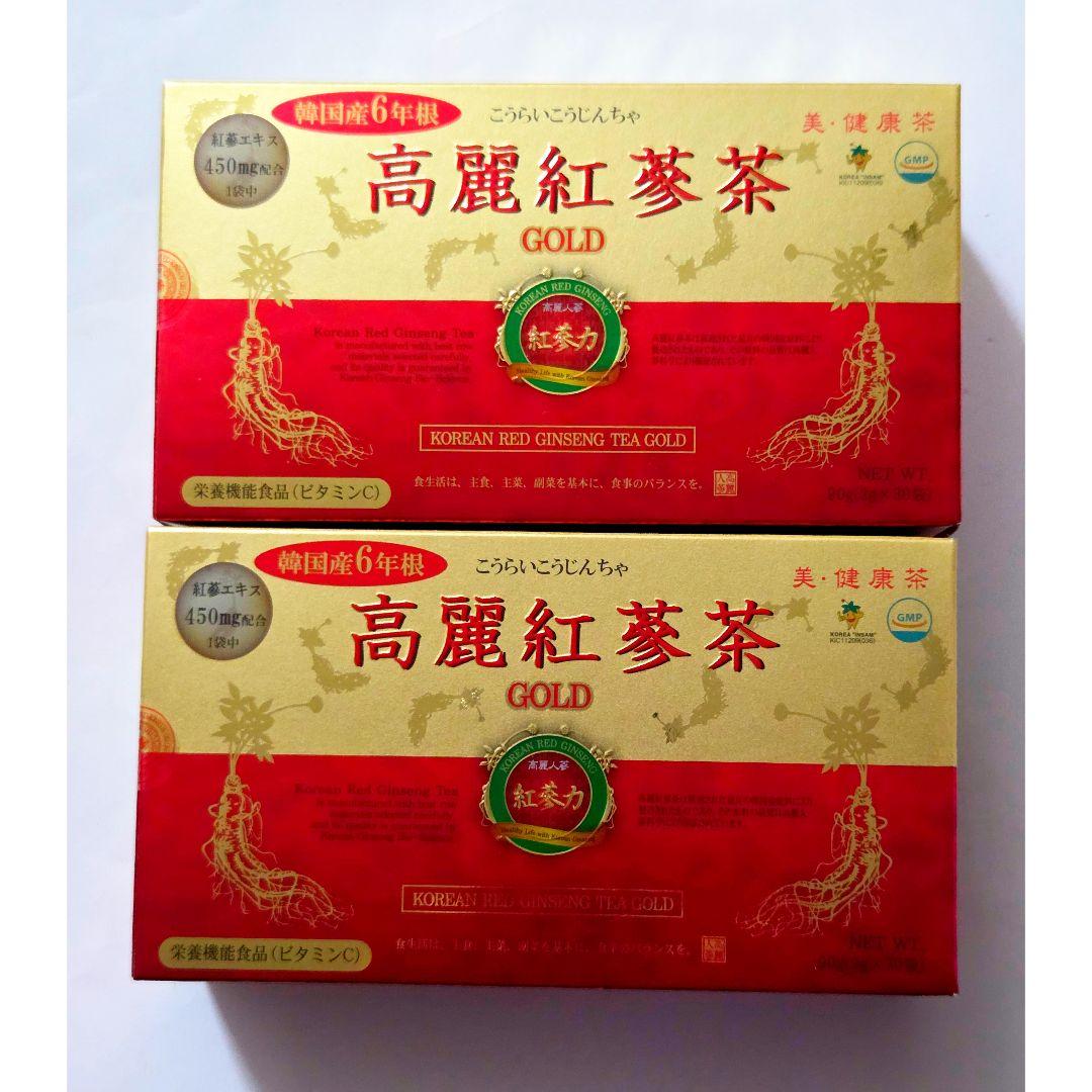 高麗紅参茶 ゴールド 3g×30袋/箱 ×2箱 計60袋