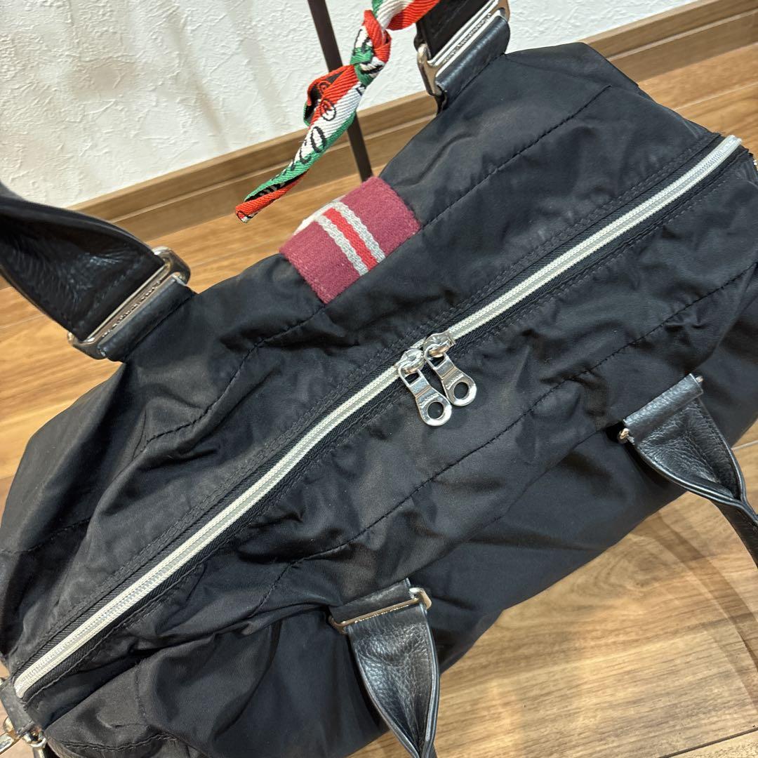 【美品】Orobianco オロビアンコ ナイロン×レザー ボストンバッグ