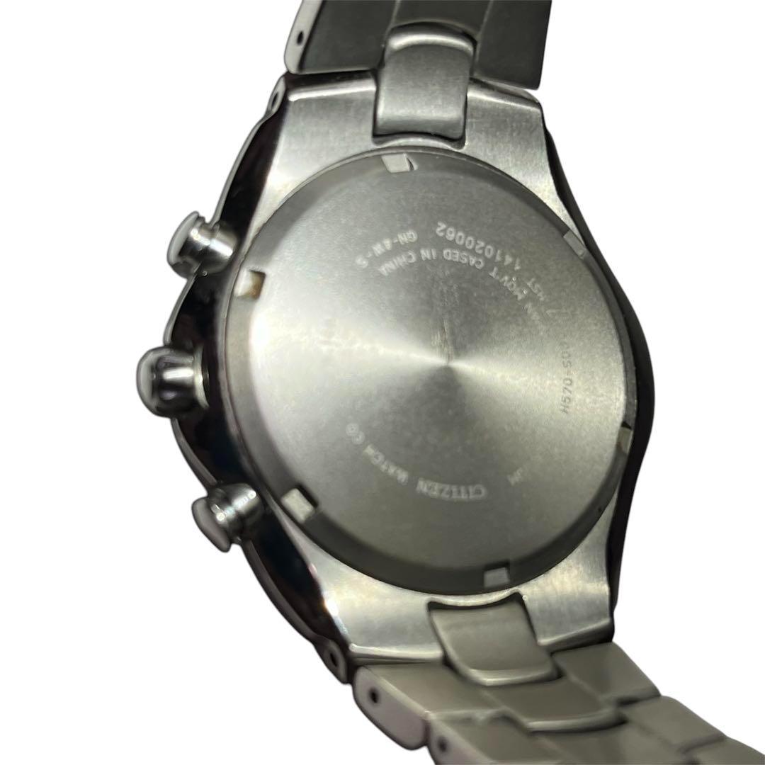 CITIZEN オルタナ エコドライブ クロノグラフ チタン 黒文字盤 シルバー CITIZEN オルタナ エコドライブ クロノグラフ チタン 黒文字盤 シルバー