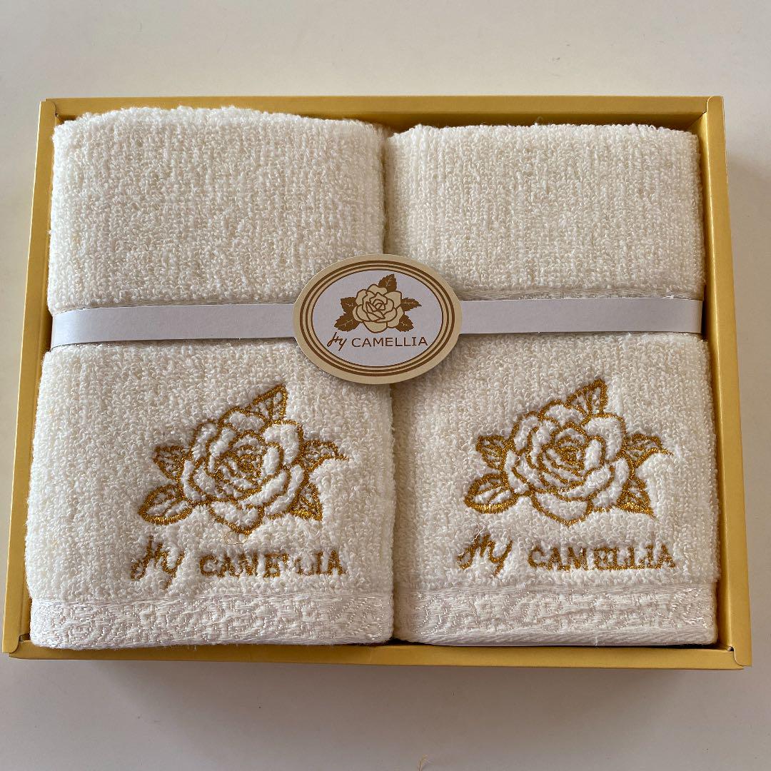 ウォッシュタオルcamellia 2枚セット