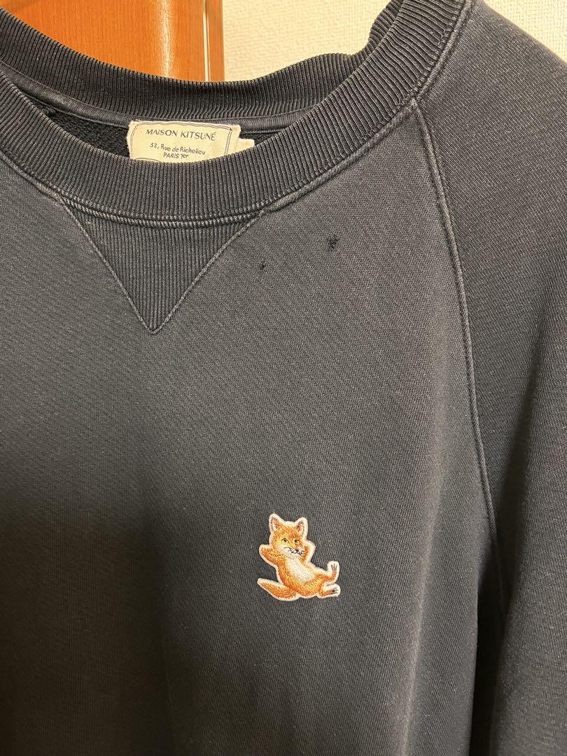 メゾンキツネ　Maison KITSUNE ブラック スウェット