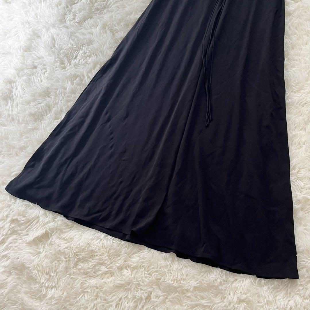 大人女性の 未使用品【セオリー】キャミソールワンピース 黒 2 ロング ワンピース