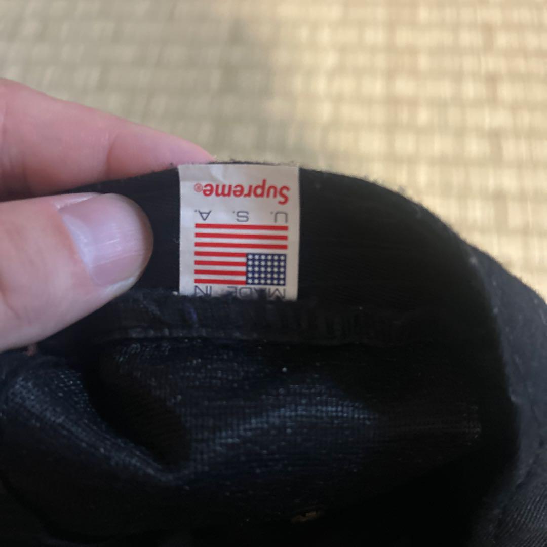 Supreme ネイビー コーデュロイキャップ