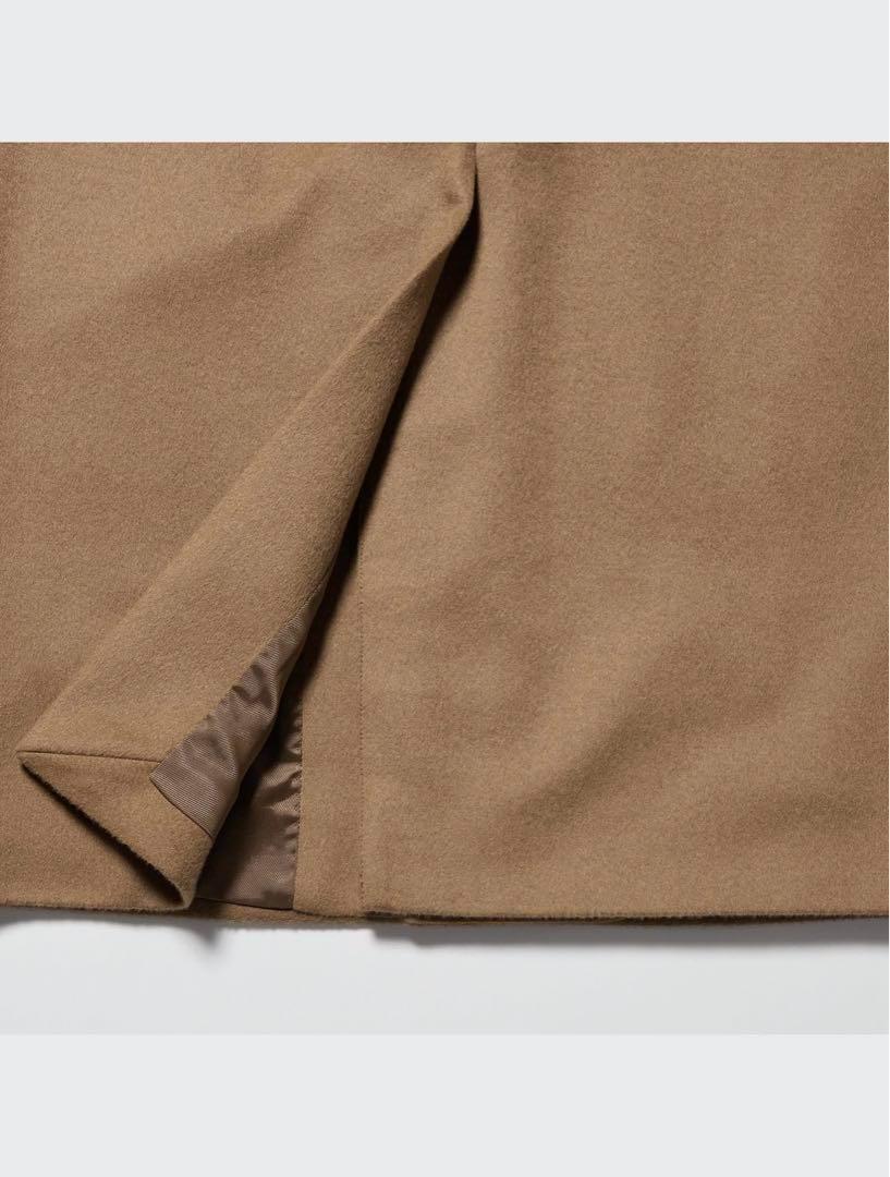 美品　UNIQLO ウールカシミヤチェスターコート　Sサイズ　カシミヤ混