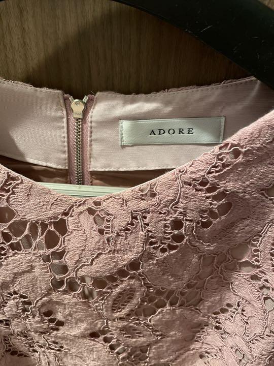 レディース adore レース ワンピース ドレス XaWVd-m56848268898 アドーア ピンク サイズ