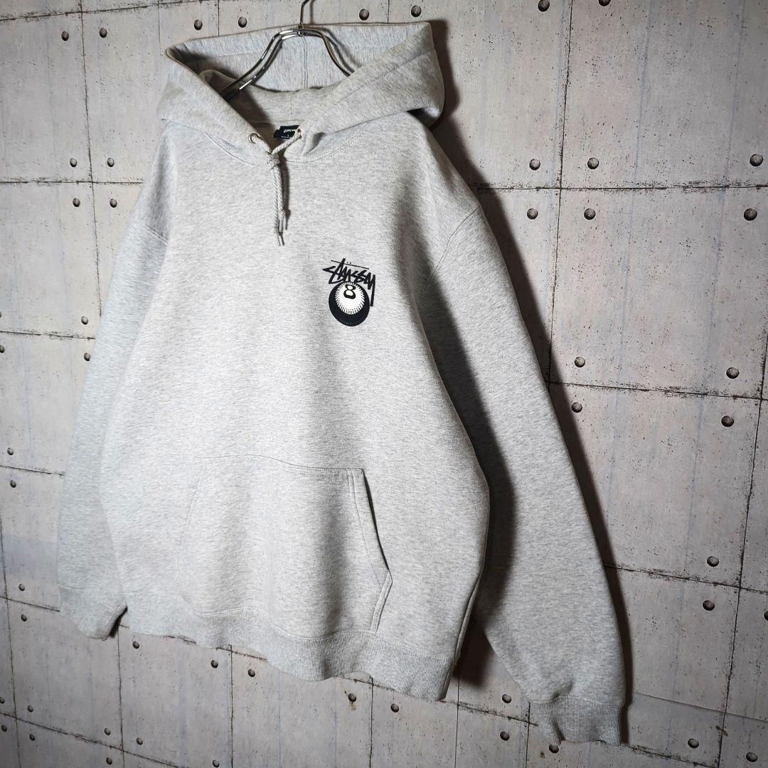 【人気サイズL】STUSSY　バックプリント　ビッグロゴ　スウェット パーカー