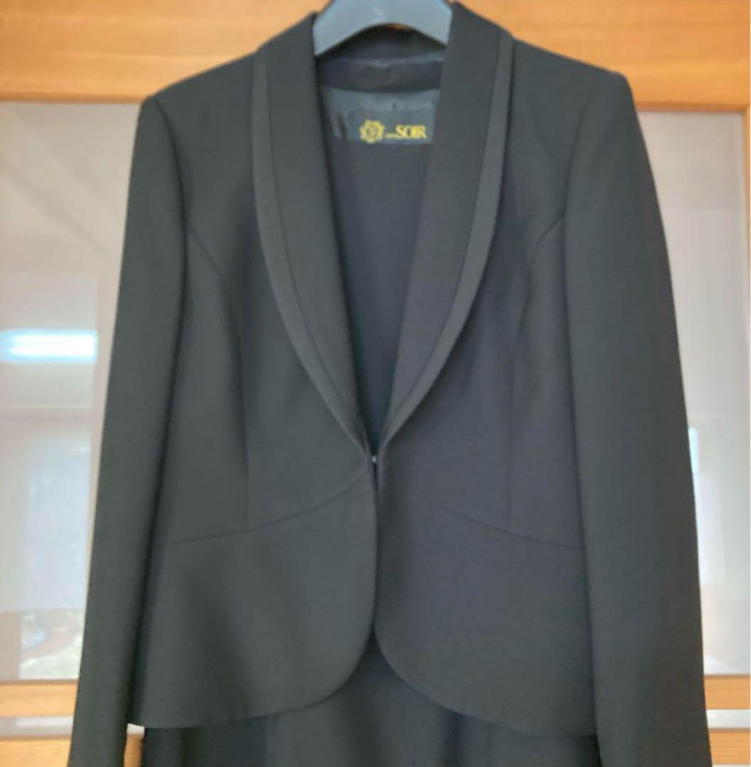 東京ソワール 喪服 ワンピース ブラックフォーマル アンサンブル 礼服 9号 画像4