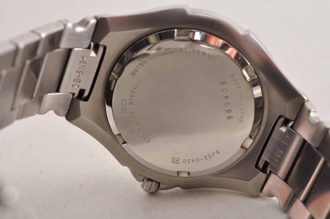 SEIKO セイコー 5J22-0A50 キネティック オートクォーツ 腕時計