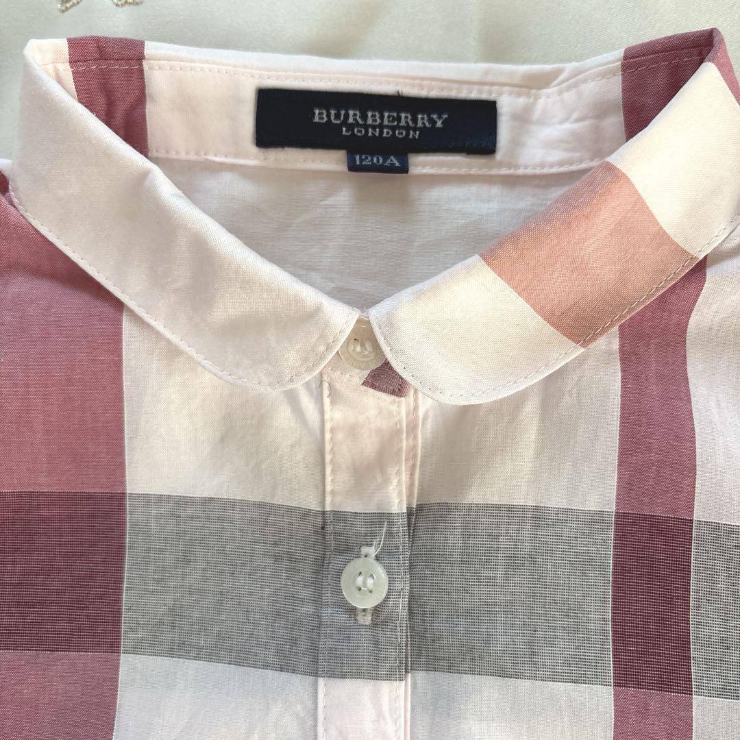 BURBERRY♡チェック柄 半袖ワンピース 120A - メルカリ