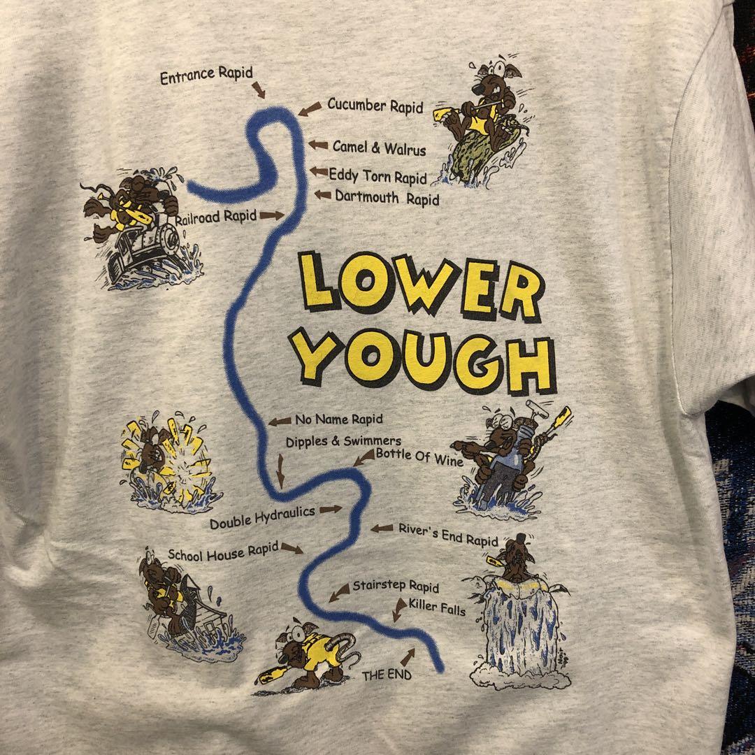 90s フルーツオブザルーム スーベニアT ヴィンテージ キャラT グレー XL