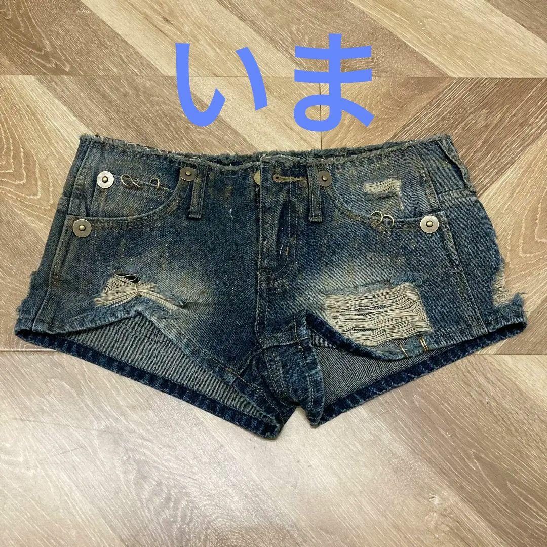 d.i.a. ダイア　デニム　ショートパンツ　ラメ　ギャル 平成d.i.a. ダイア デニム ショートパンツ ラメ ギャル* - メルカリ