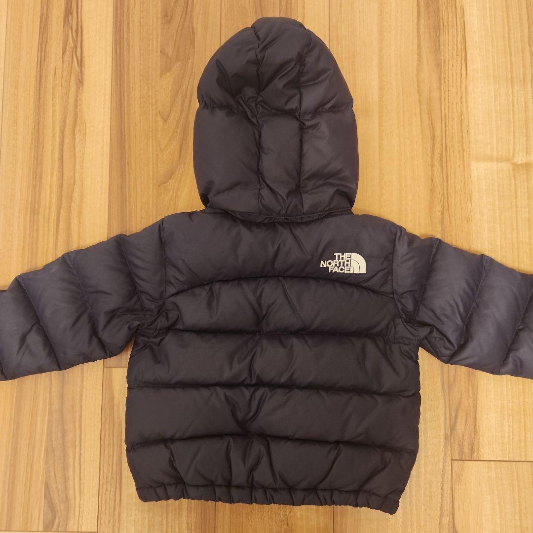 THE NORTH FACE フード付きダウンジャケット サイズ90 収納袋付き