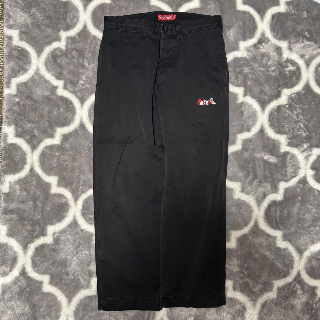 supreme cat in the hat chino pants