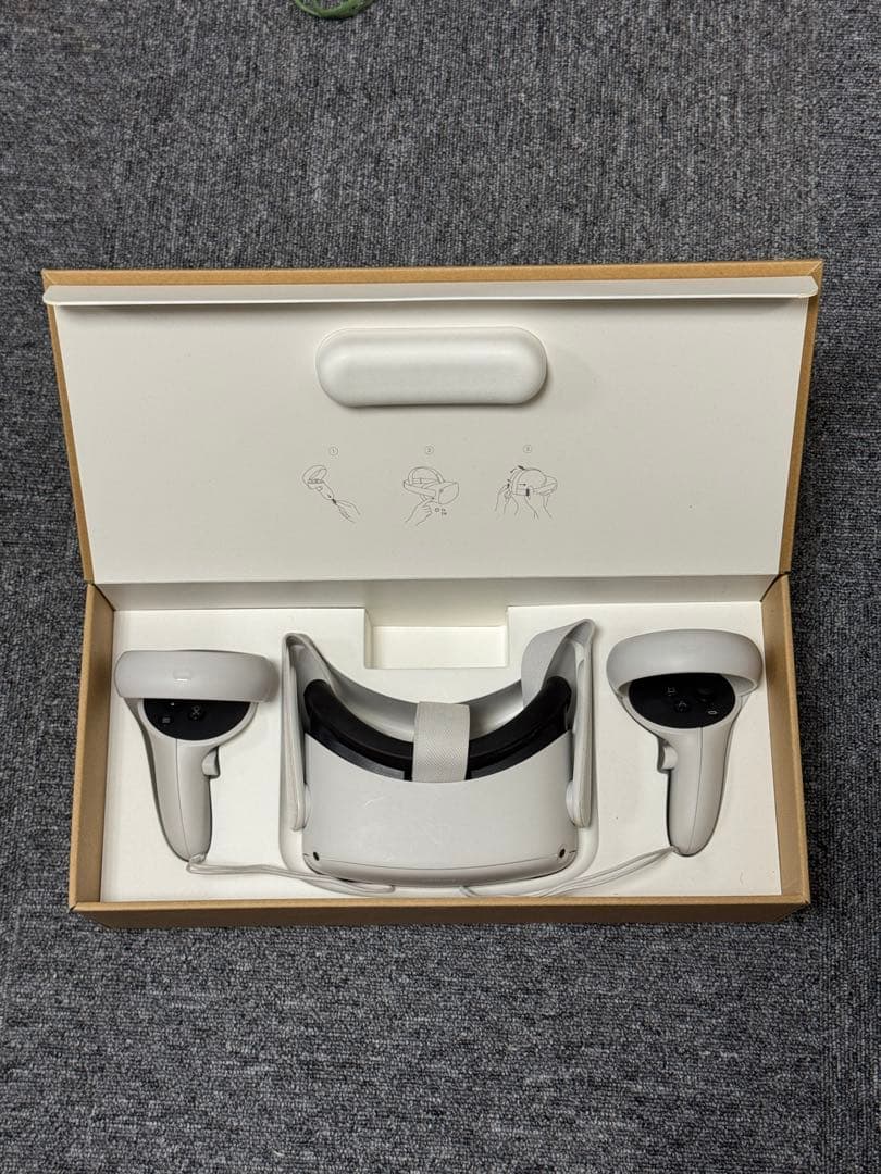 Oculus Quest 2 VRヘッドセット コントローラー付き YUZUMIYA_COM