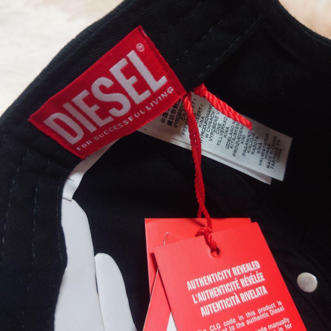 DIESEL ブラック キャップ 新品タグ付き