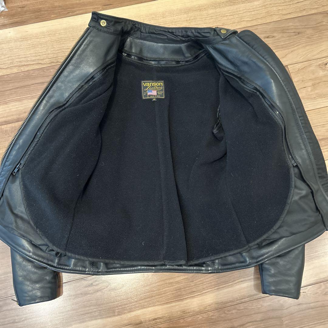 極美品！VANSON バンソン　シングルライダース　SIZE 38　美品