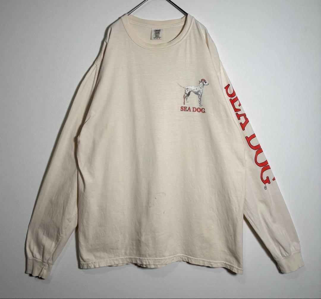 COMFORT COLORS　SEA DOG プリント　ロンT