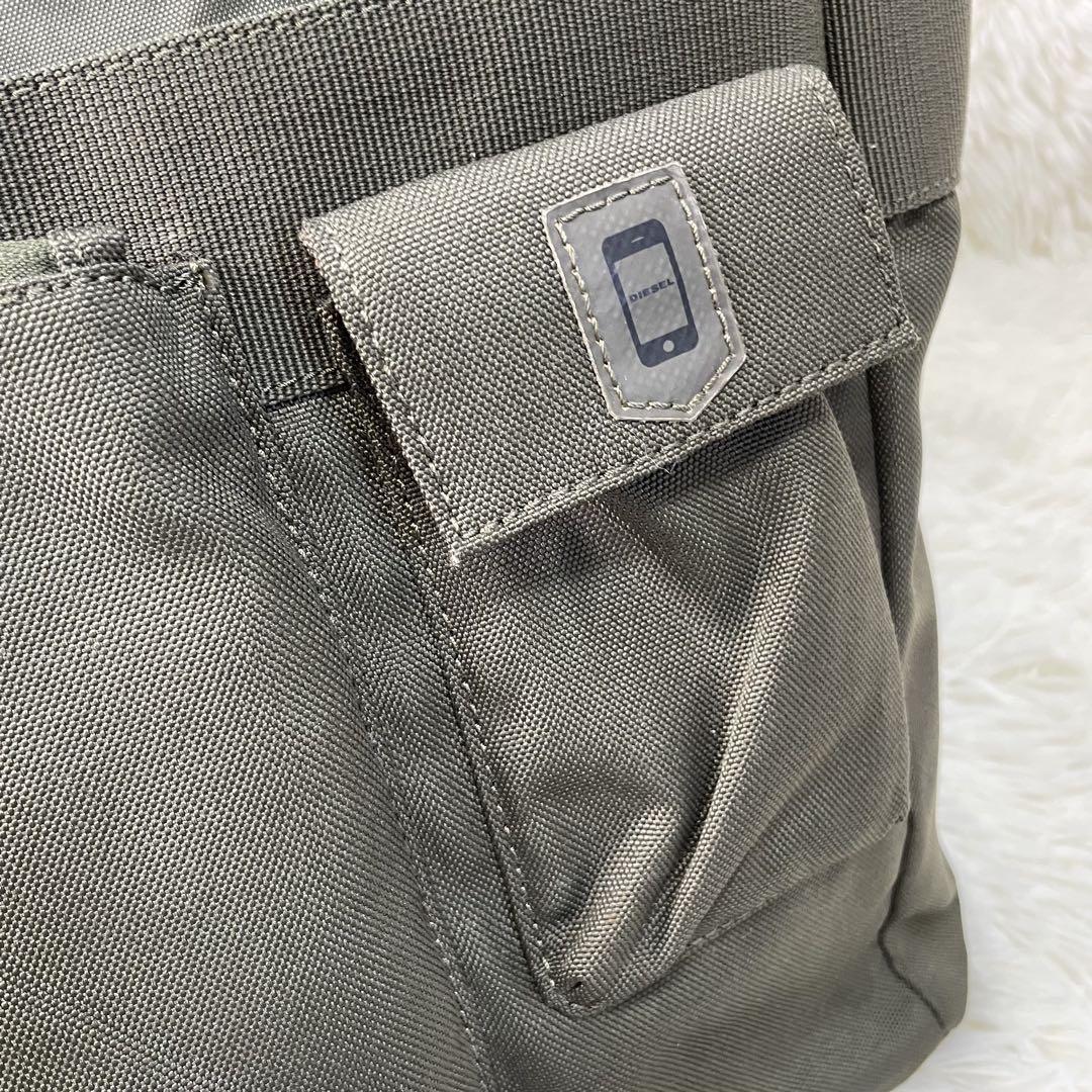 美品 DIESEL ディーゼル ショルダーバッグ メッセンジャーバッグ カーキ