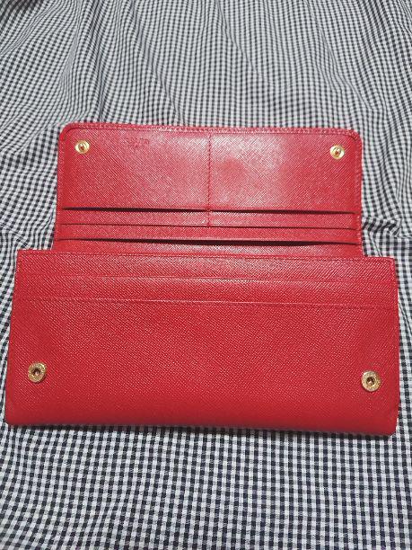 PRADA プラダ 長財布 レッド 赤 リボン PRADA - PRADA リボン長財布 赤の通販 by nana SHOP｜プラダなら