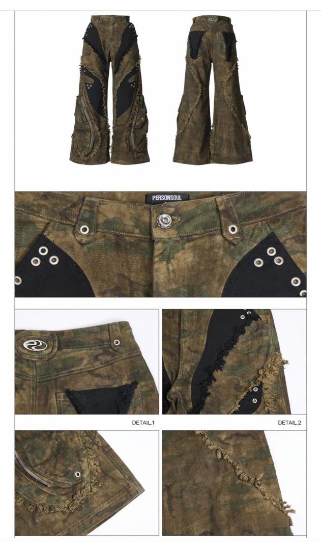 PERSONSOUL 迷彩デニム Alians Camouflage Jeans