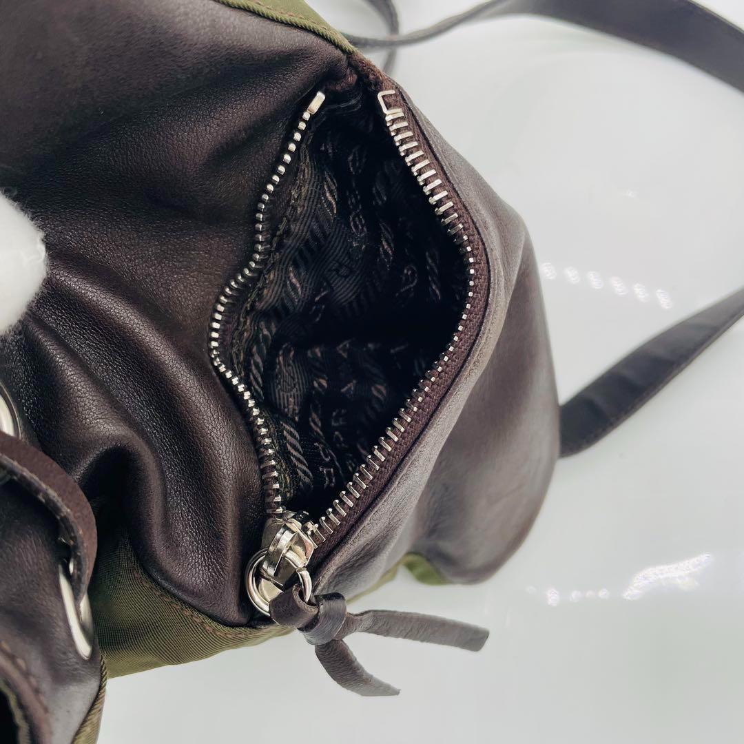 PRADA プラダ リュックサック ナイロン カーキ マルチ バッグ ブランド PRADA プラダ リュックサック ナイロン カーキ マルチ バッグ ブランド