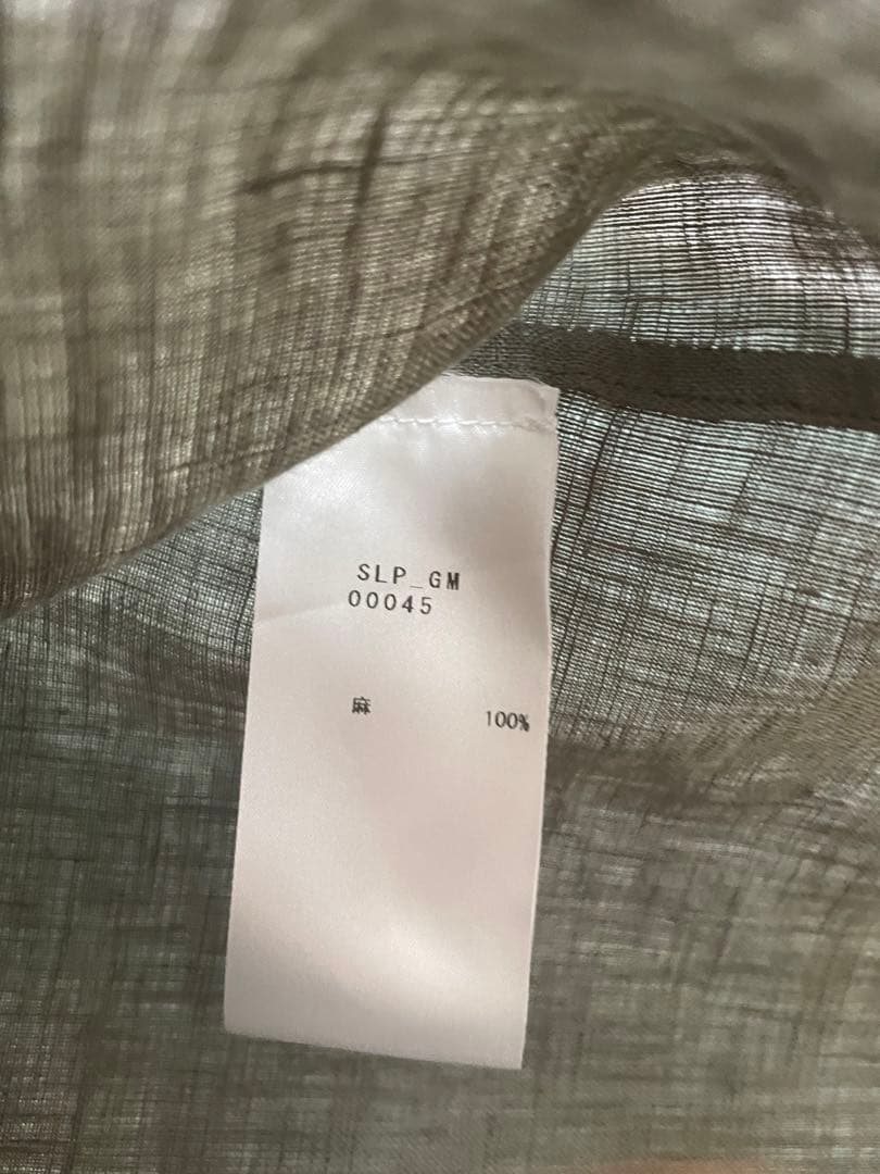 BAGUTTA バグッタ オープンカラーシャツ リネン SLP GM