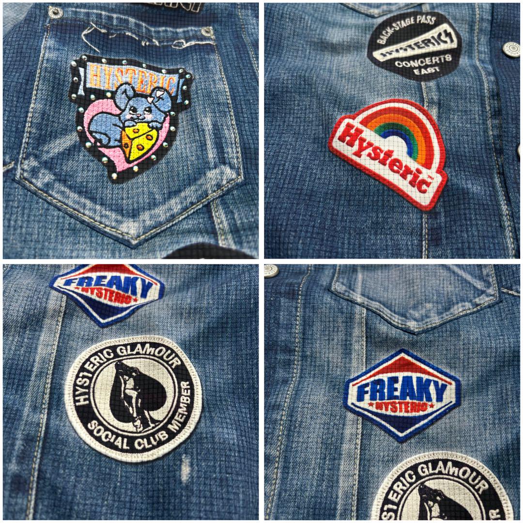 未使用級✨HYSTERIC GLAMOUR デニムジャケット風 ブルゾン M