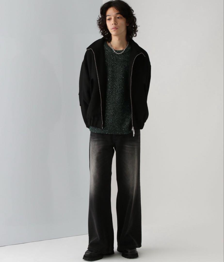 HARE ラメ×スパンコールニット GREEN
