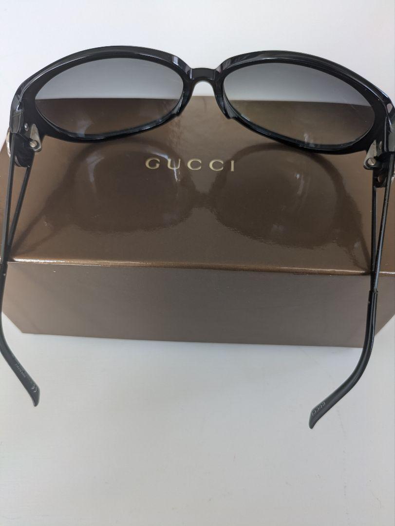 【美品】GUCCI グッチ サングラス 紋章 エンブレム 黒 ブラック