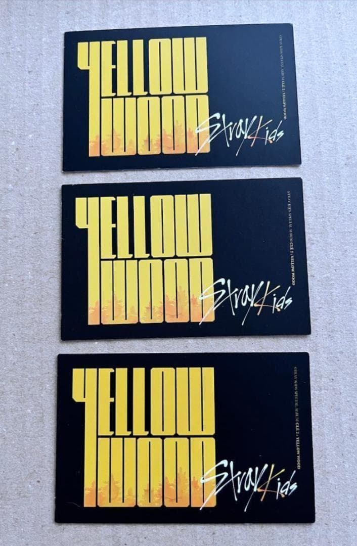 Stray Kids Yellow Wood ユニット トレカ 3枚セット - メルカリ