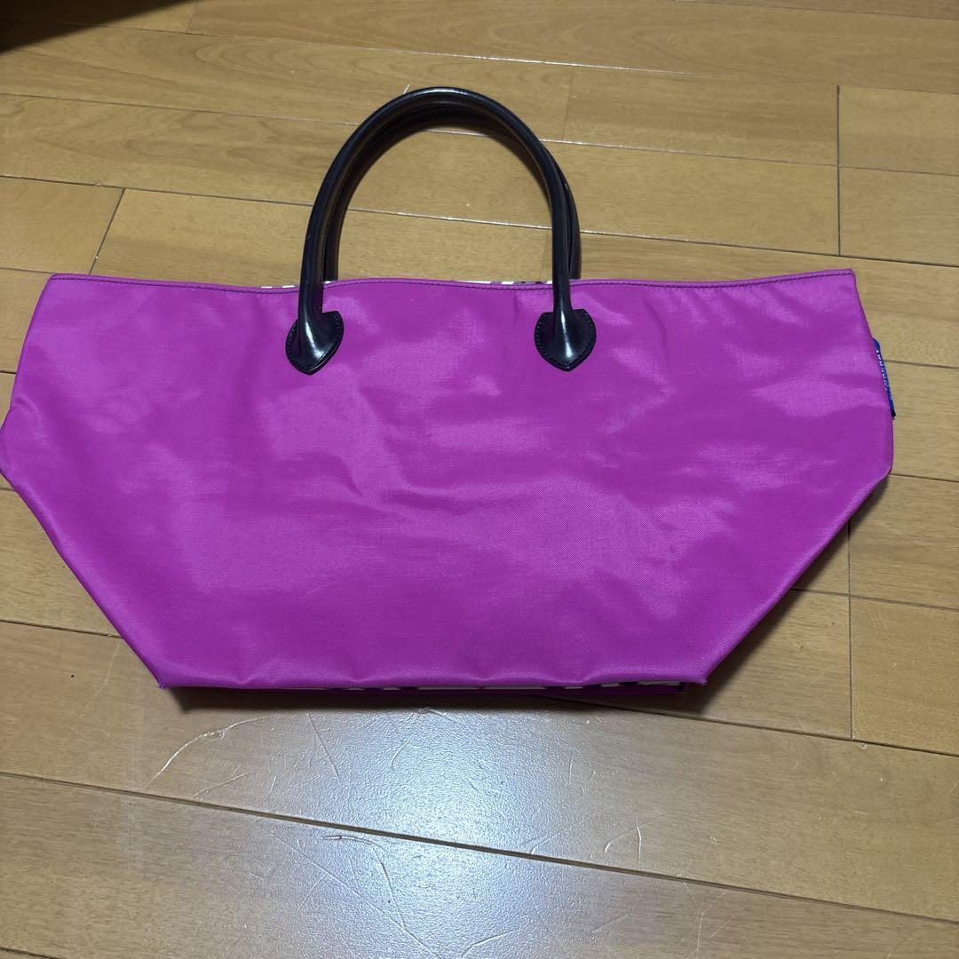 BURBERRY ブルーレーベルトートバッグ ピンク - メルカリ