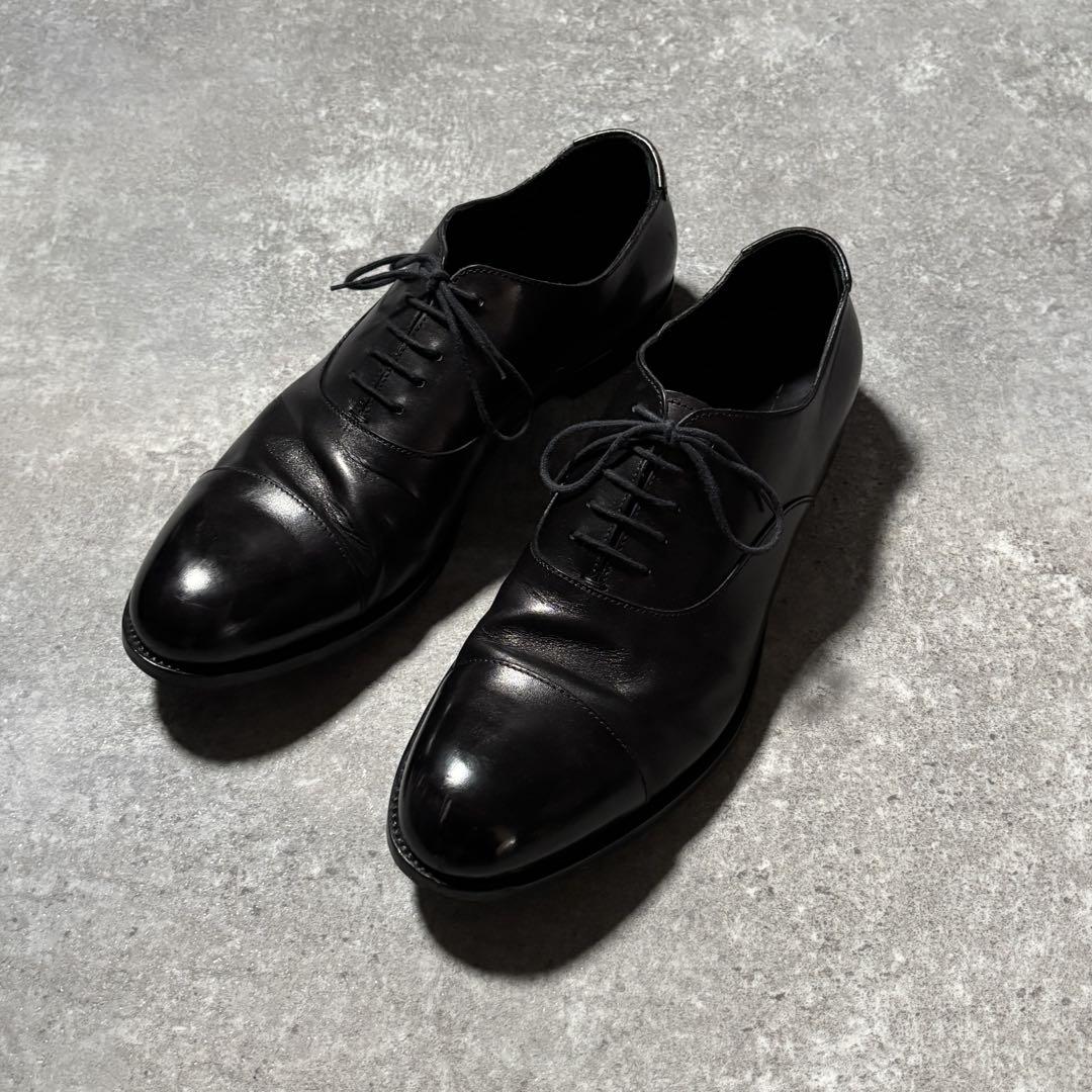 靴 Prada Archive Leather Loafer Shoes Black
