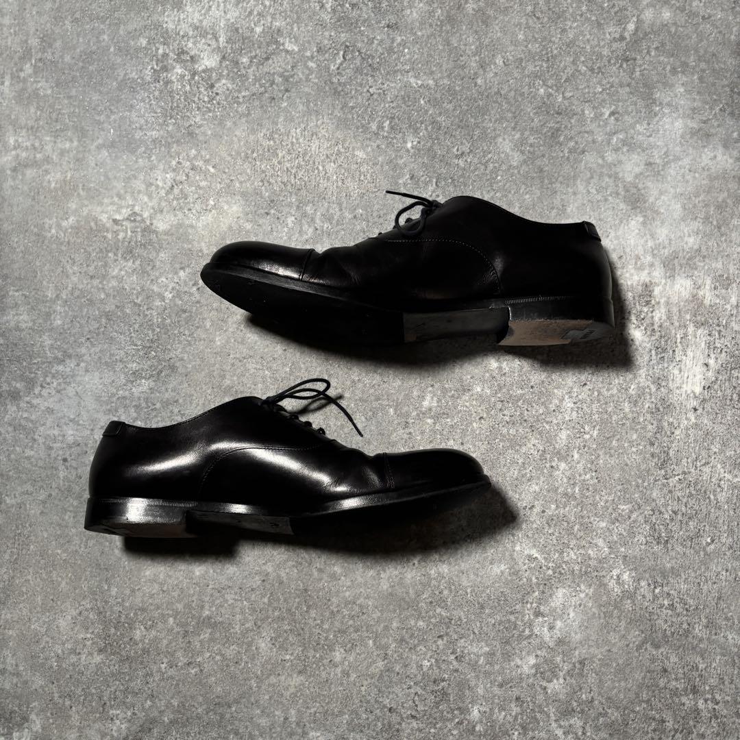 靴 Prada Archive Leather Loafer Shoes Black