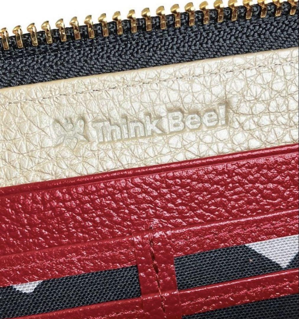 【新品 未使用】Think Bee! シンクビー長財布 ハーティハート ポーチ付