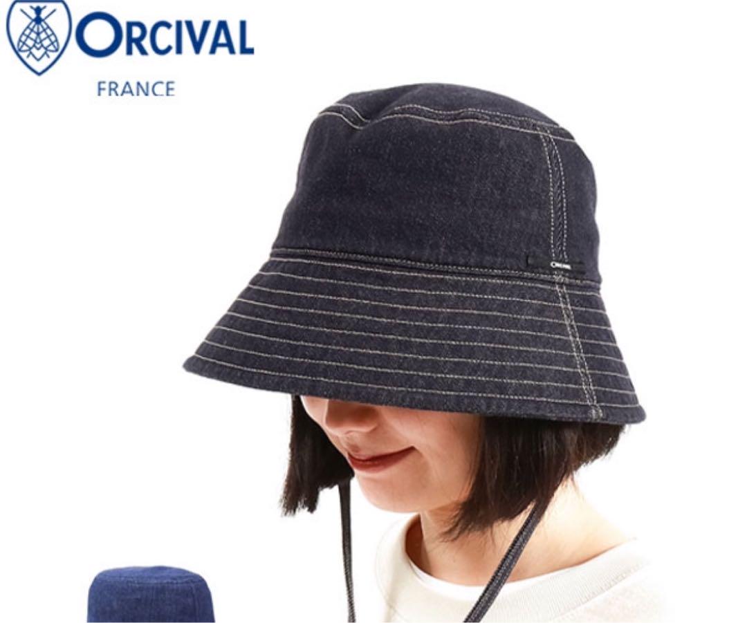 ORCIVAL バケットハット デニム　ネイビー