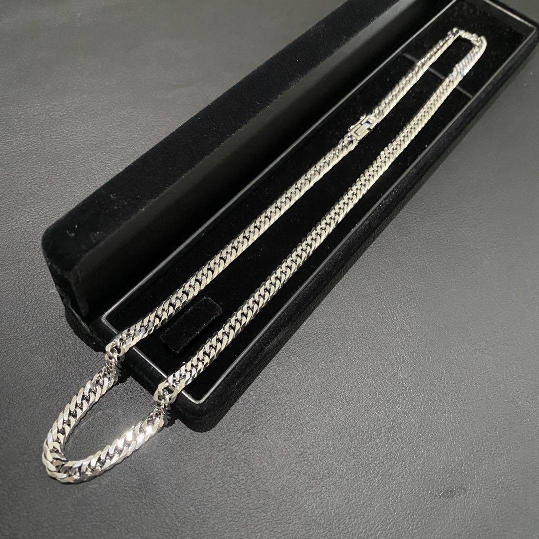 喜平ネックレス 六面W 50cm 5mm 中折れ留め具 セーフティー
