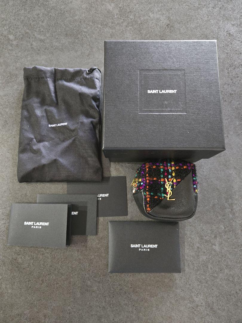 SAINT LAURENT コインケース ブラック/マルチカラー