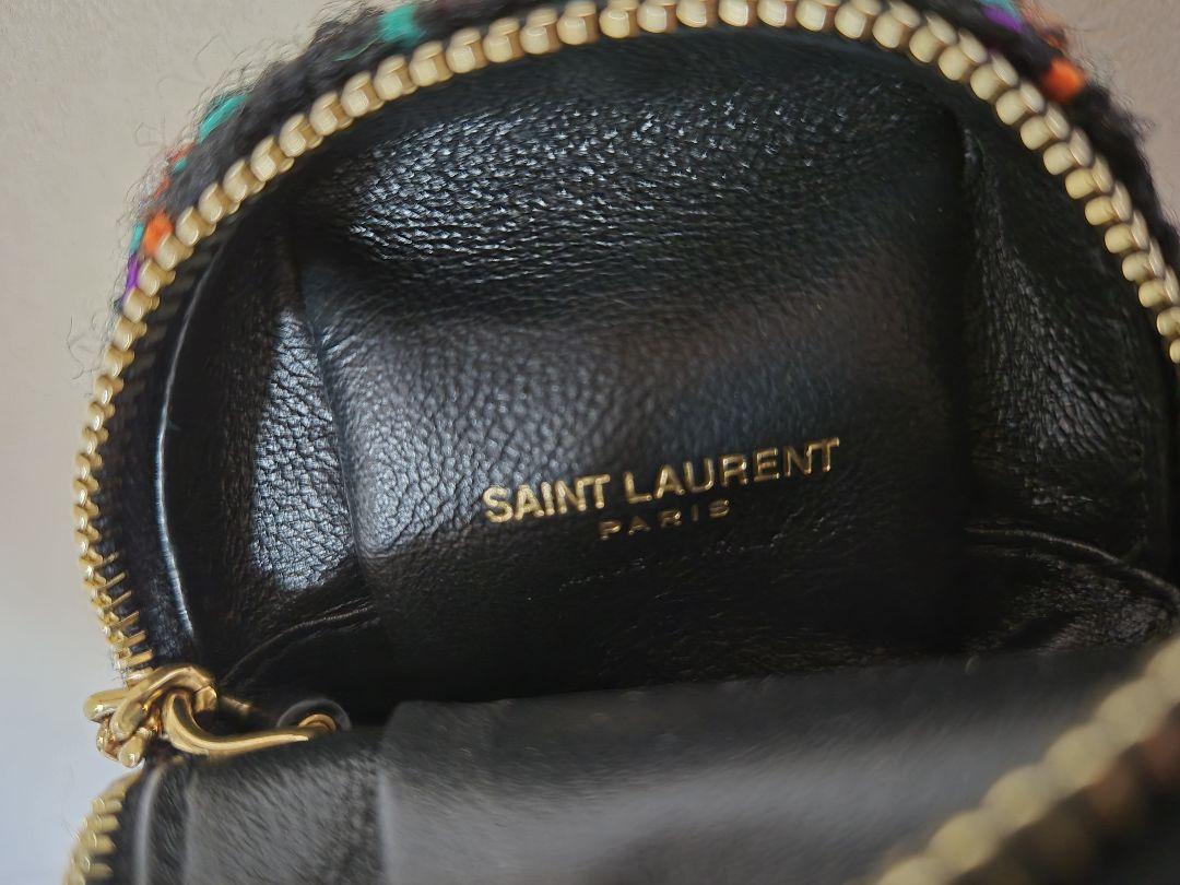SAINT LAURENT コインケース ブラック/マルチカラー