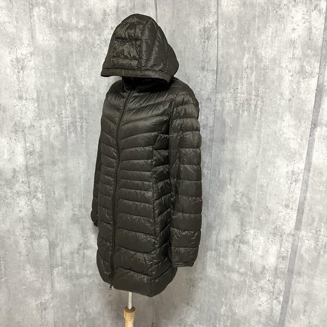 UNIQLO ウルトラライトダウン　コート　ロング　フード付き　防寒　あったか